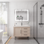 36 x 30 inch Medicine Cabinet with LED Vanity Mirror Anti-Fog  Recessed or Surface Mount Waterproof DimmableAluminum 3000K~6000K Lighted Double Door Bathroom Cabinet with Touch Switch - Korvel