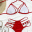 Cutout Halter Neck Two-Piece Bikini Set - Korvel