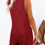 Pocketed Scoop Neck Sleeveless Romper