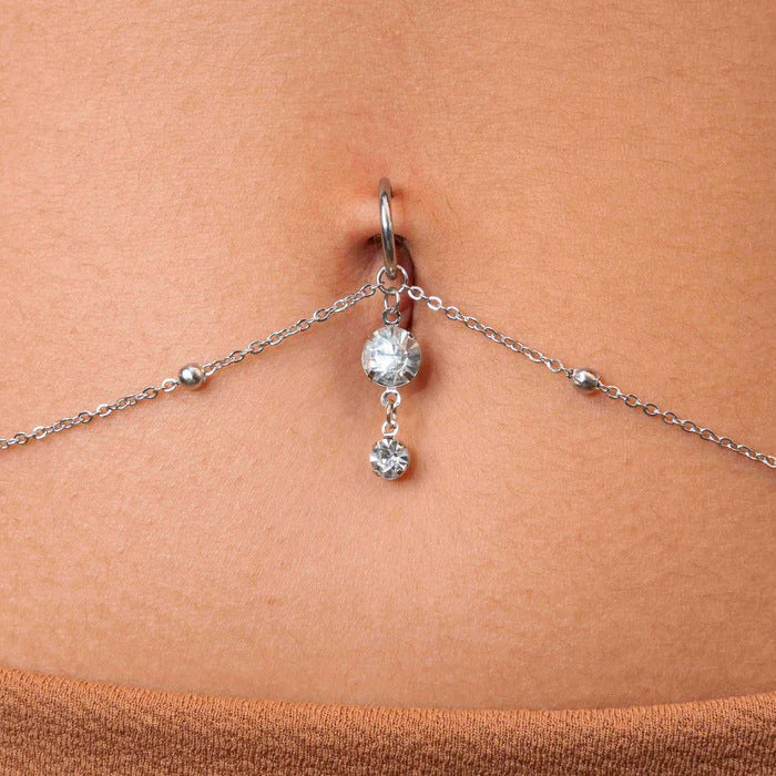 Elegant Rhinestone Body Chain for Summer Style