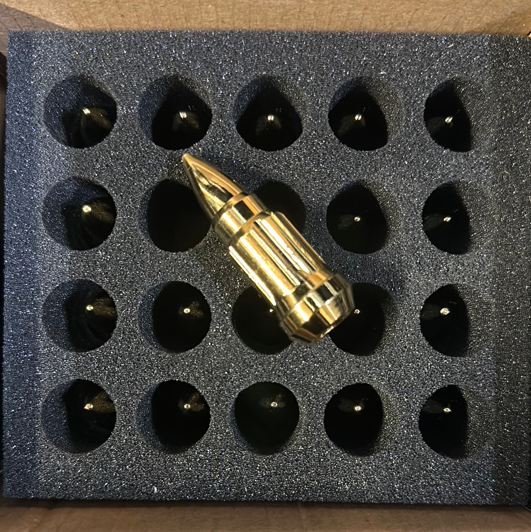 Premium Gold Spiked Lug Nuts - 12x1.5 NNR-LN-SWS1215GD - Korvel