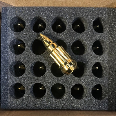Premium Gold Spiked Lug Nuts - 12x1.5 NNR-LN-SWS1215GD - Korvel