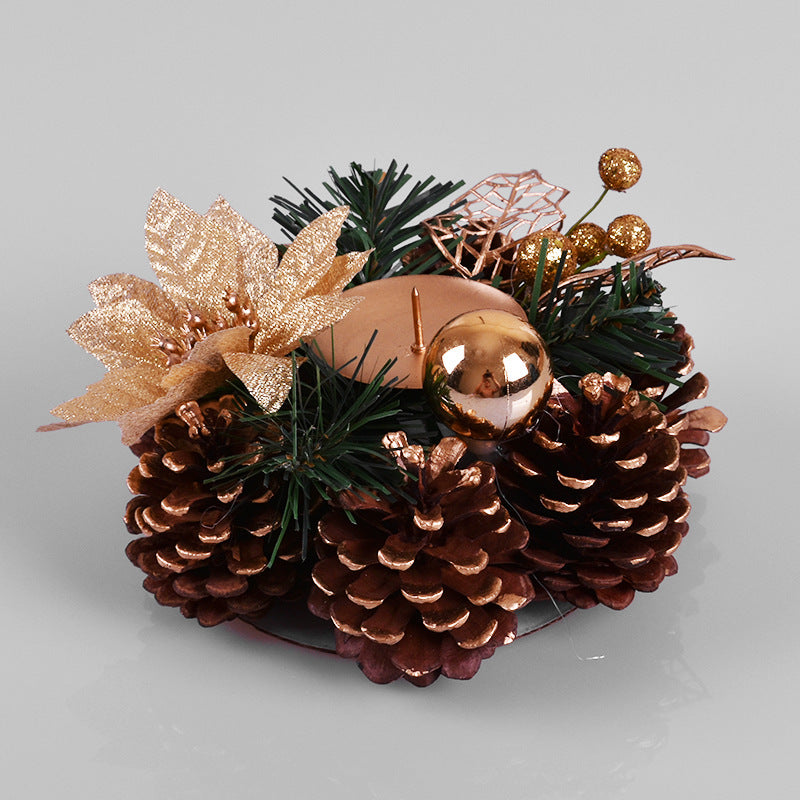 Birthday pine, fruit pine, needle branches, candle holders, flower garlands, home window decorations, handmade candle holders - Korvel