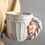 350MLCreative personality mug breakfast cereal milk cute ceramic cup daily household large-capacity insulated coffee oatmeal cup - Korvel