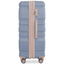 Luggage Sets New Model Expandable ABS Hardshell 3pcs Clearance Luggage (light blue and golden) - Korvel
