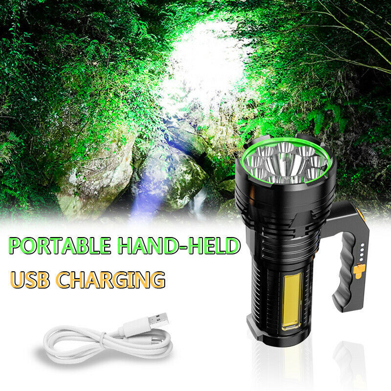 Strong Light Portable Light Flashlight Multi-Function Rechargeable Waterproof Searchlight Outdoor Emergency USB Outdoor Light - Korvel