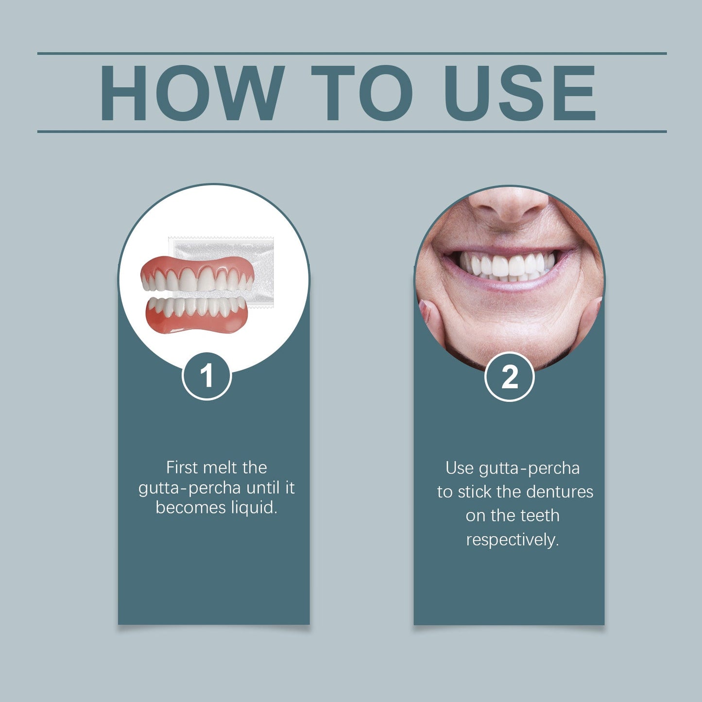Retouching Teeth Interdental Denture Set Aesthetic Dental Retouching Teeth Interdental Set - Korvel
