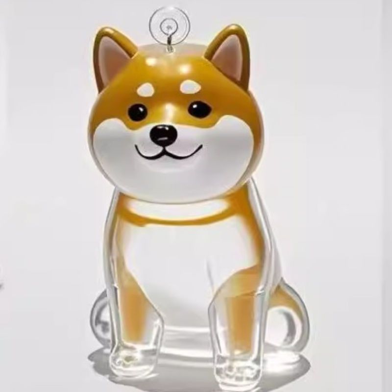 A transparent DIY pet hair memorial keychain box, a sweet keepsake for dog lovers. - Korvel