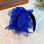 Oversized and exaggerated handmade fabric flower versatile headband - Korvel