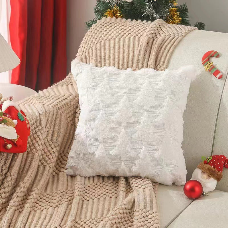 Christmas Pillow Cover Snowflake Christmas Tree Home Sofa Pillow Cover Holiday Decoration Cushion Cover - Korvel