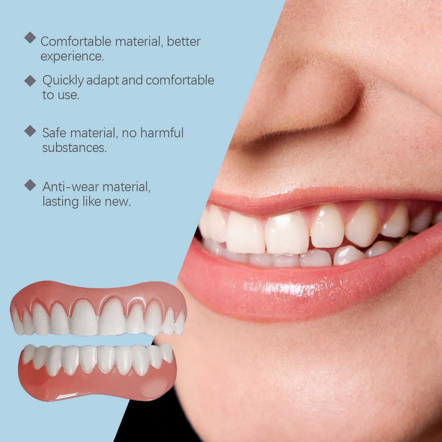 Denture Retouching Kit For Improved Comfort Denture Crevices Beauty Kit - Korvel