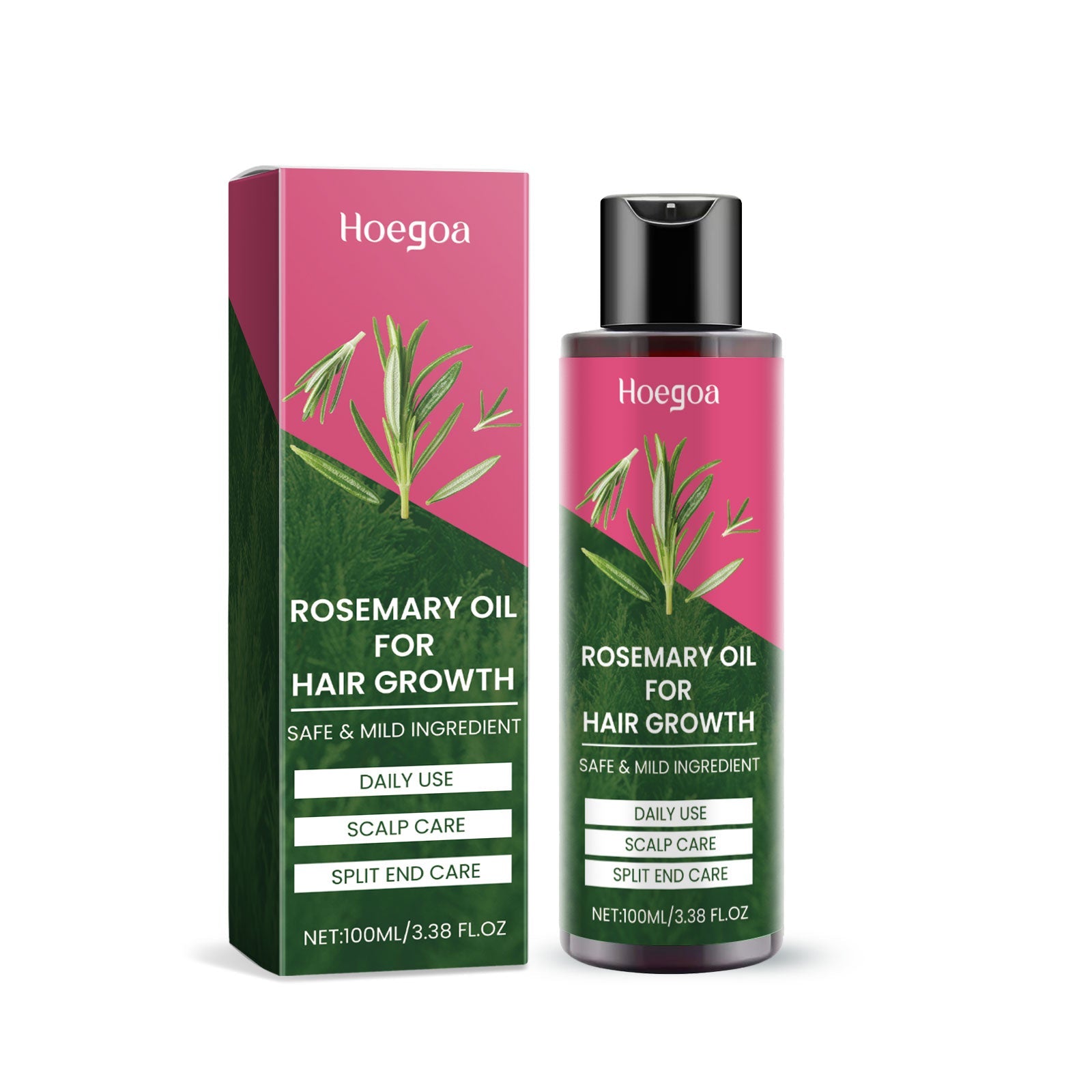 Rosemary Oil For Hair Growth, Promotes Healthy And Nourishing Strong Hair Essential Oil Hair Growth Oil - Korvel