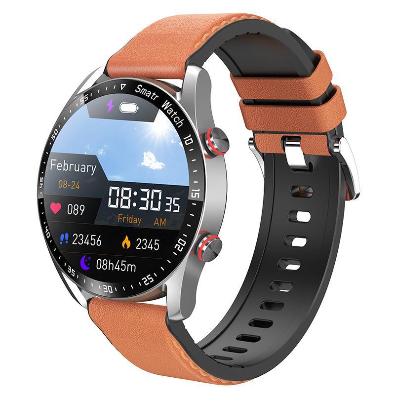 HW20 Smart Watch ECG+PPG Business Stainless Steel Strap 1.46 Large Screen Bluetooth Call Smart Watch - Korvel