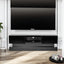 51.18inch Black morden TV Stand with LED Lights high glossy front TV Cabinet color:BLACK - Korvel