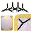 Bedding Article Accessory 4pcs  Nylon Buckle Elastic Band Non Slip Sheet Fixer Holder for Bed sheets Practical Bedspread - Korvel