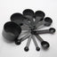 10-Piece Plastic Measuring Cups Black - Korvel