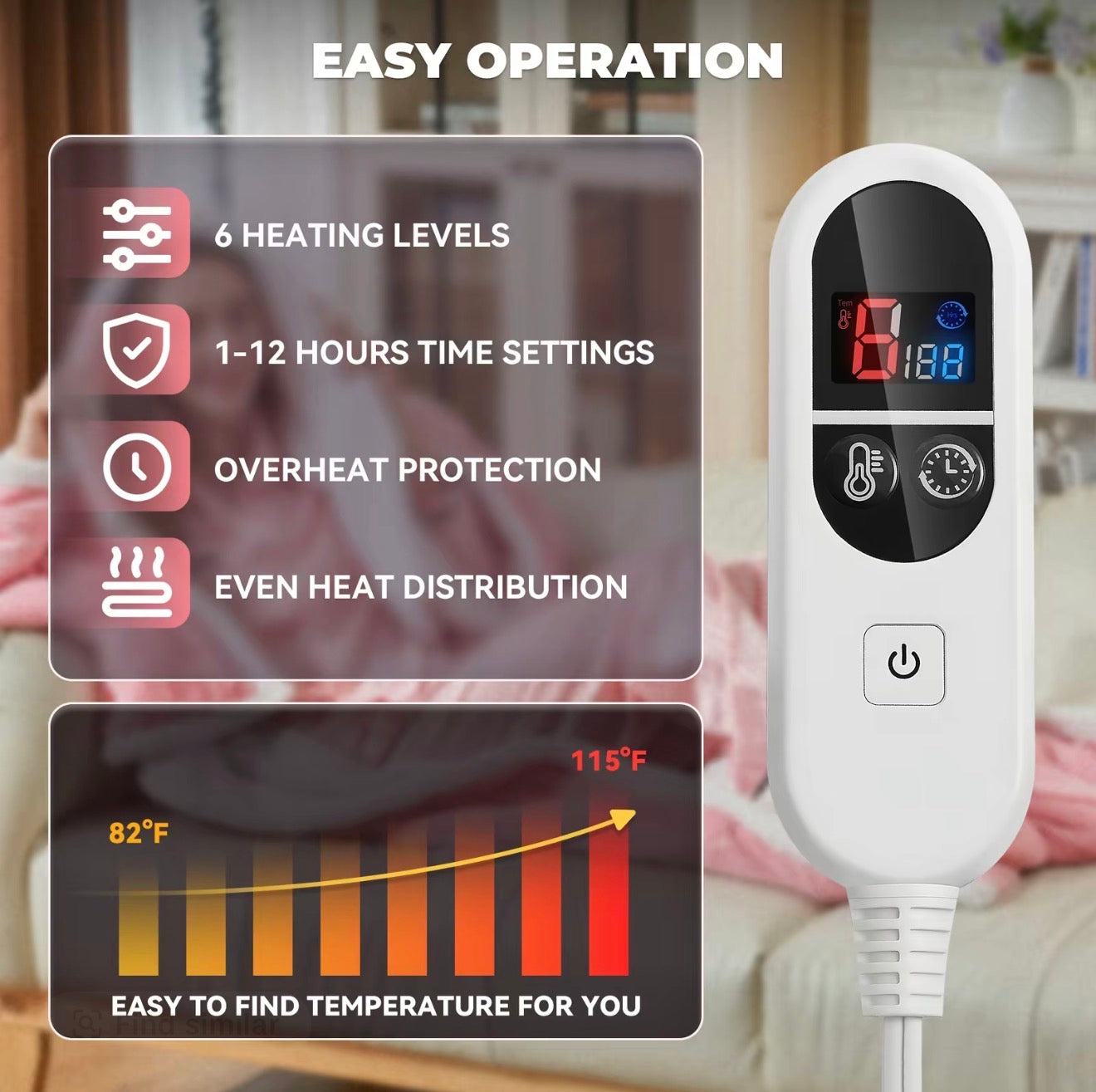 CozyNest Heated Wearable Blanket - Korvel