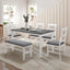 TOPMAX 6-Piece Wood Dining Table Set - Farmhouse Style
