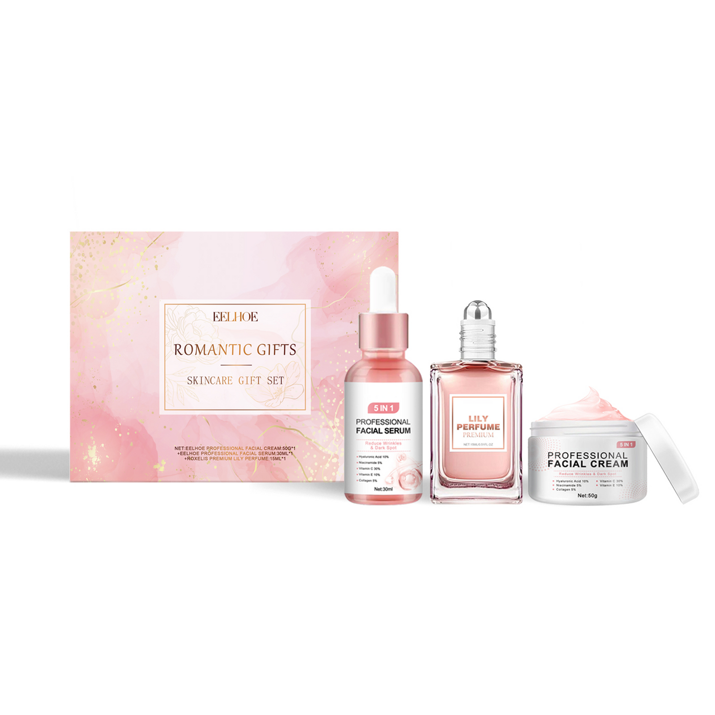 Pink Romantic Pleasure Skin Care Gift Box