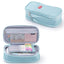 Macaron color block can transform into a large capacity upgraded pencil case stationery - Korvel