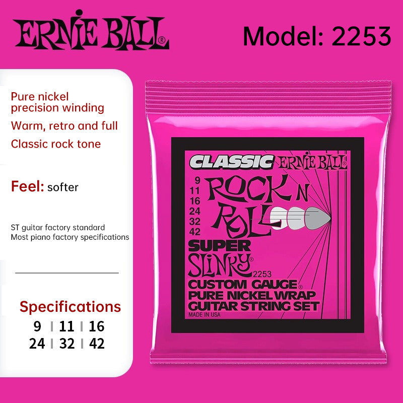 Cuerdas de guitarra eléctrica de níquel puro EB Regular Slinky Classic