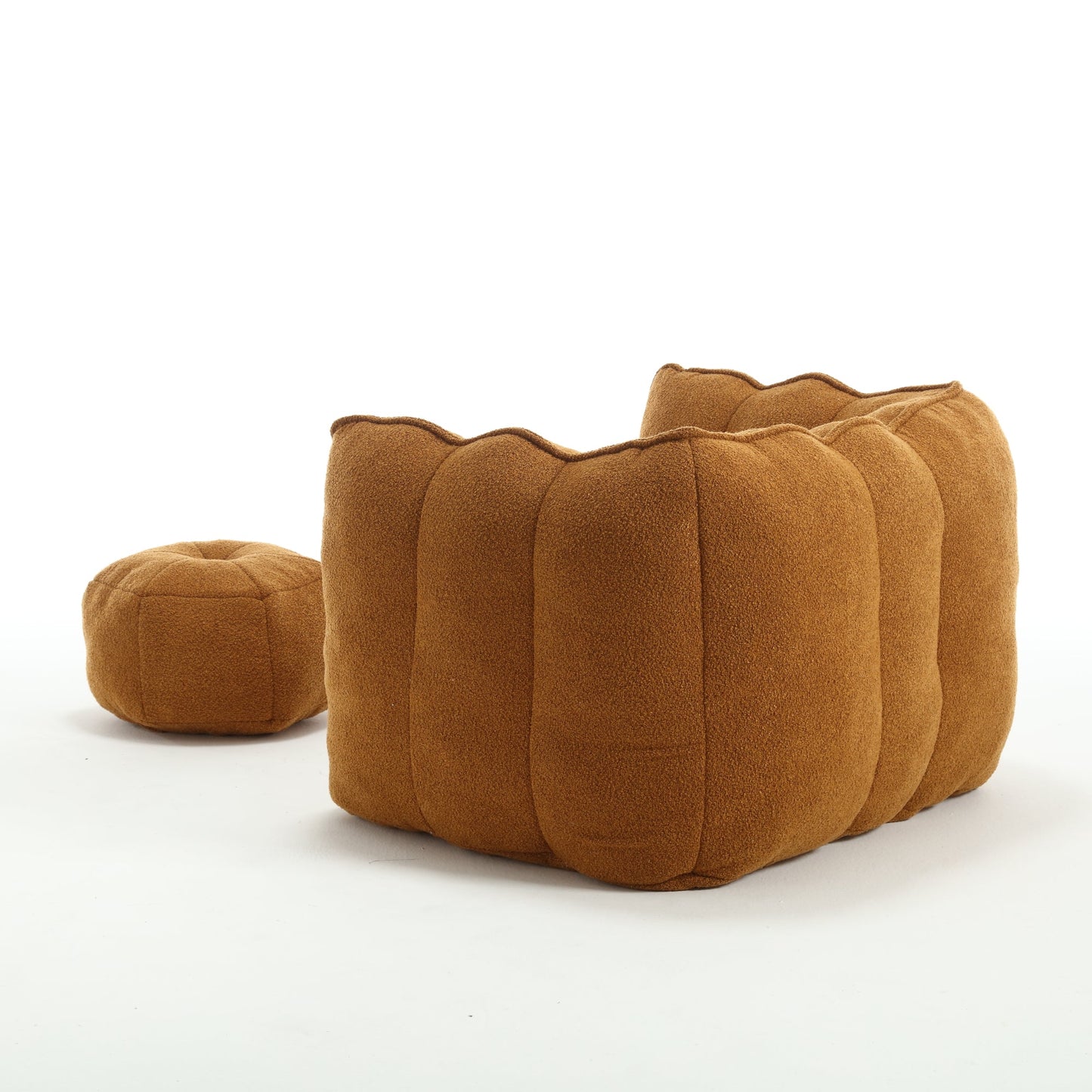 Fauteuil en Bean Bag Doux Premium avec Mousse Haute Résilience pour le Confort