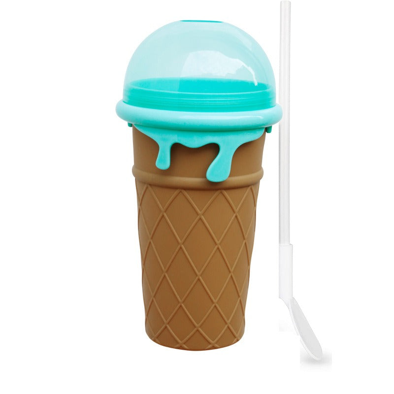 Upgrade 500ml large capacity smoothie cup shaking smoothie cup pinching cup cooling - Korvel