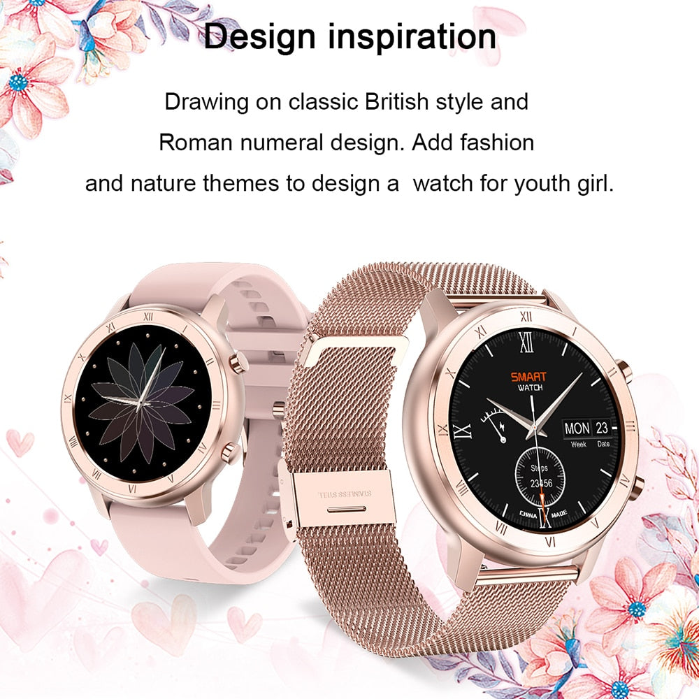 Reloj Inteligente Elegante Touch para Mujeres - Impermeable IP68