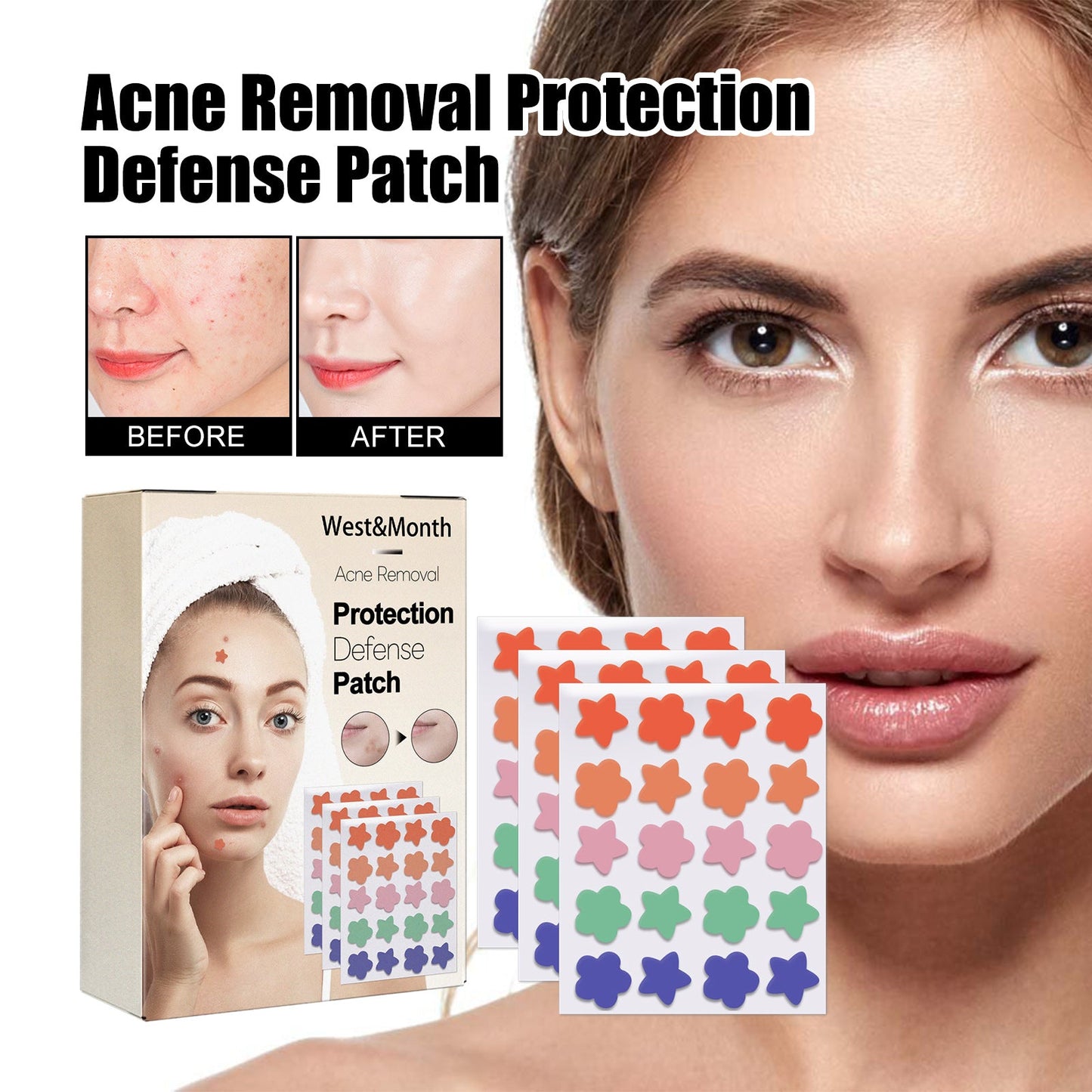 Invisible Acne Defense Patch - Color Profile Shaped