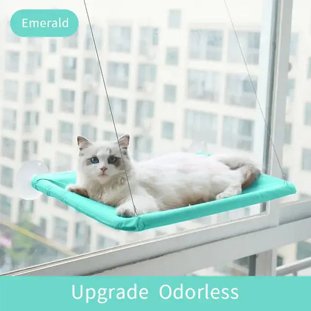 Hamac suspendu pour chat avec ventouses