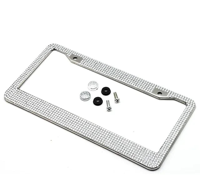 Juego de Marcos para Placas de Licencia con Brillantes Strass