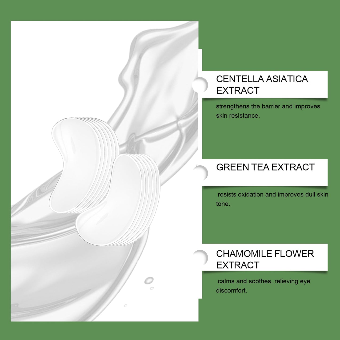Centella Soothing Eye Mask Moisturizes And Moisturizes The Skin Around The Eyes - Korvel
