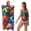Two-in-One Foldable Beach Towel with Storage Bag