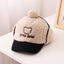 Gorra de béisbol de corduroy cálido para niños con protección para las orejas