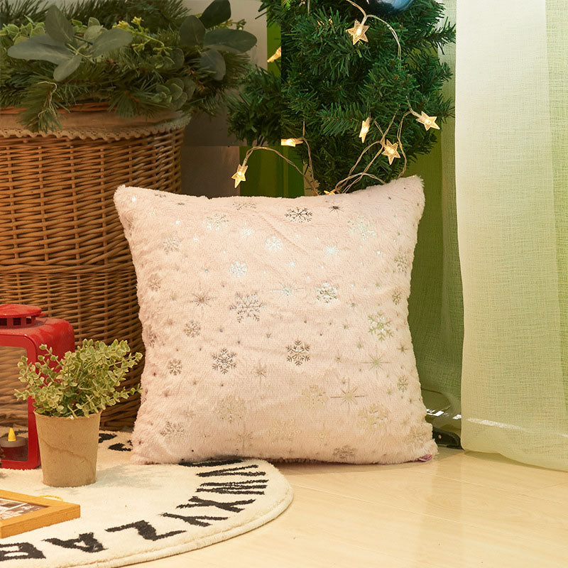 Funda de Sofá de Nieve de Navidad de Peluche