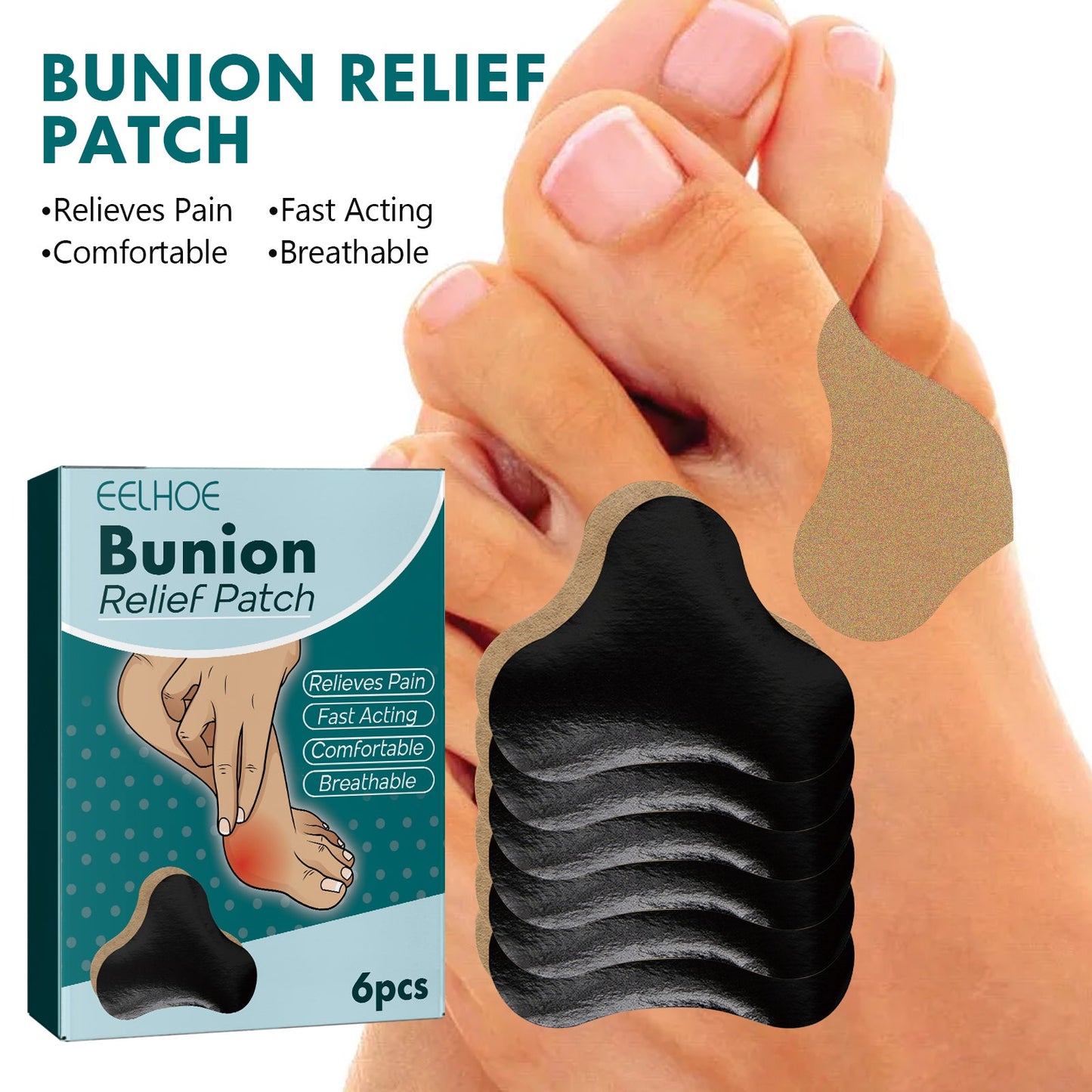 Premium Bunion Relief Patch for Comfortable Feet