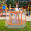 55'' Toddlers Trampoline with Safety Enclosure Net and Balls, Indoor Outdoor Mini Trampoline for Kids - Korvel