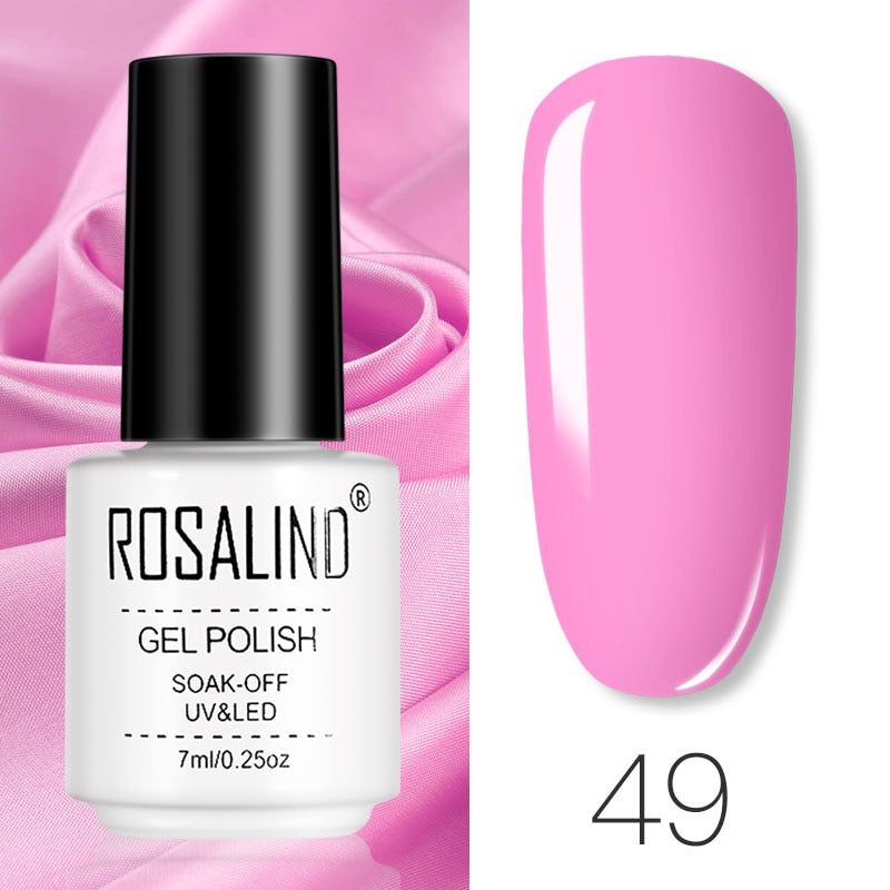 ROSALIND Gel Polish Set Manicure for Nails Semi Permanent Vernis top coat UV LED Gel Varnish Soak Off Nail Art Gel Nail Polish - Korvel