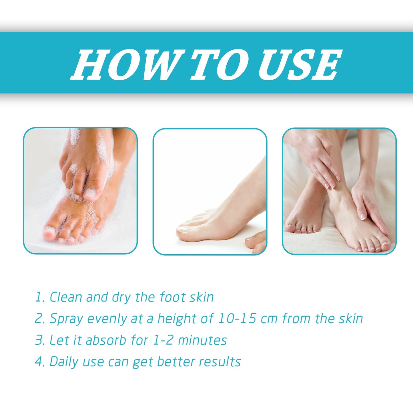 Premium Foot Care Spray for Moisturizing and Deodorizing