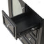 Meuble de salle de bain noir de 30" avec évier et rangement