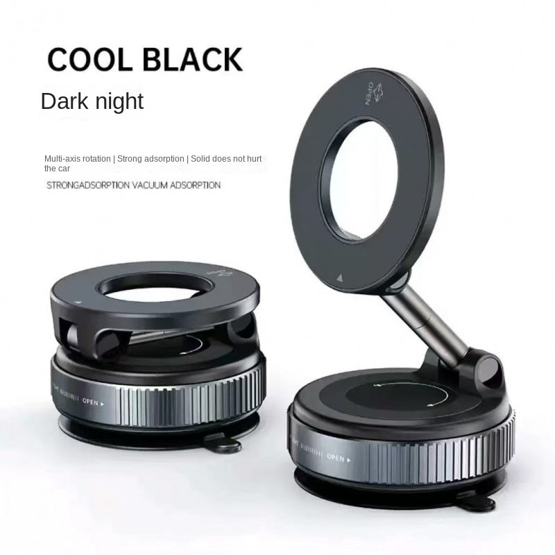 Magnetic Car Mount Vacuum Suction Cup Holder for Navigation Black Technology Product - Korvel