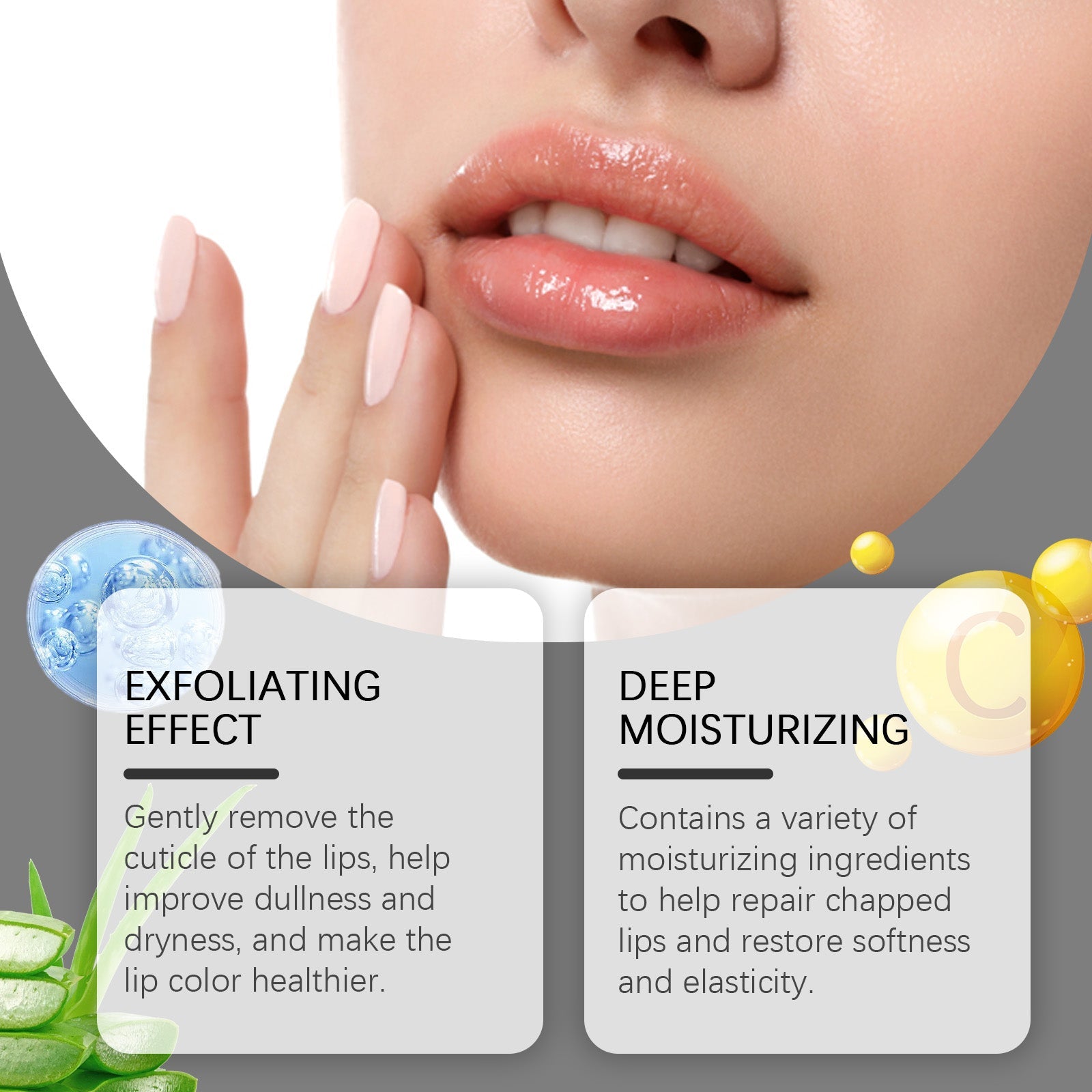 Exfoliating Lip Scrub, Nourishes And Moisturizes Dry Lips With A Gentle Exfoliating Scrub - Korvel