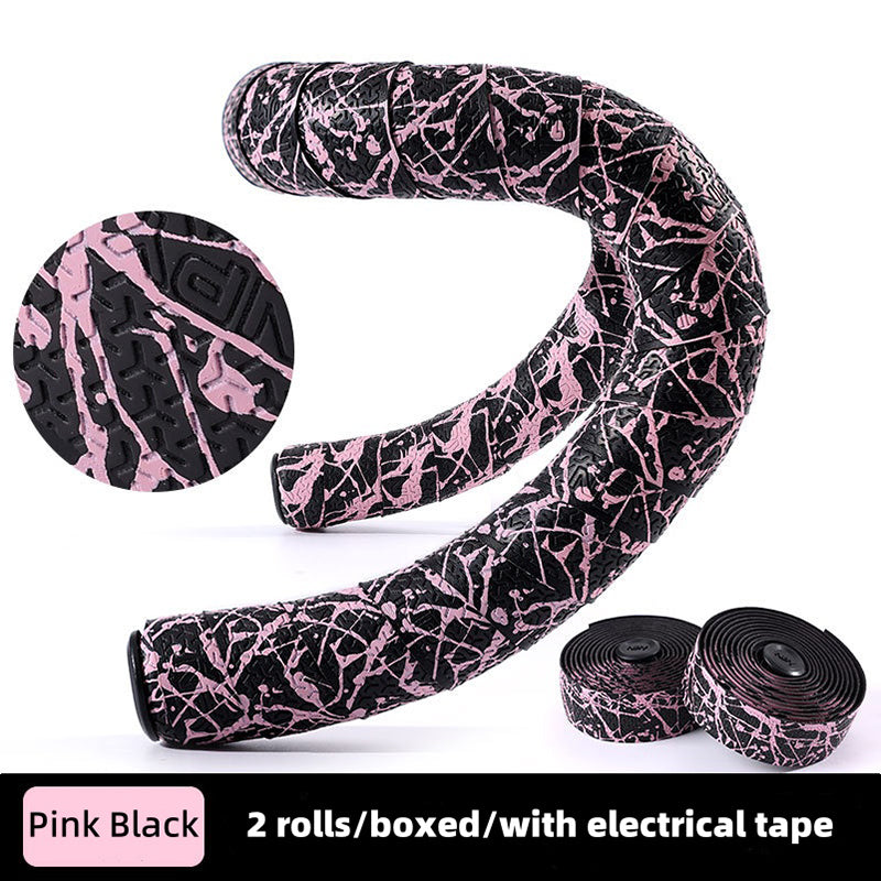 Npy EVA PU Road Bike Handlebar Tape, Anti - Slip & Shock - Absorbing, Sakura Design, with End Plugs - Korvel