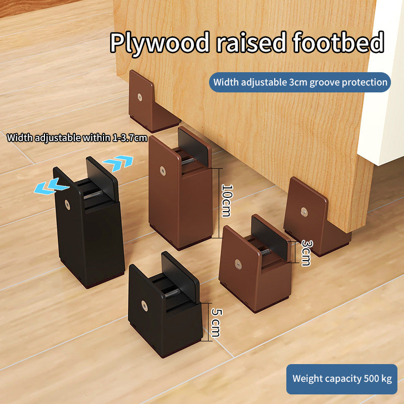 Adjustable Furniture Heightening Feet - Set of 2