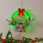 Elegant Christmas Wreath with Lights and Decorative Ornaments