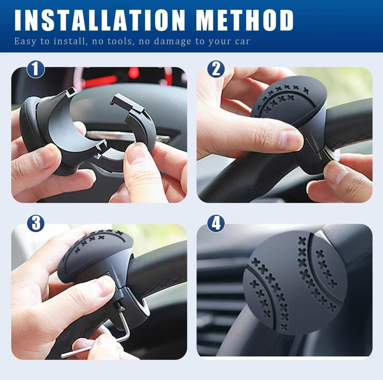 Spin Grip Steering Knob - Korvel