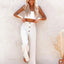 Full Size Decorative Button High Waist Pants - Korvel
