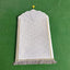 Shell shaped solid color carpet irregular flannel sponge thickened short flannel embossed portable floor mat - Korvel