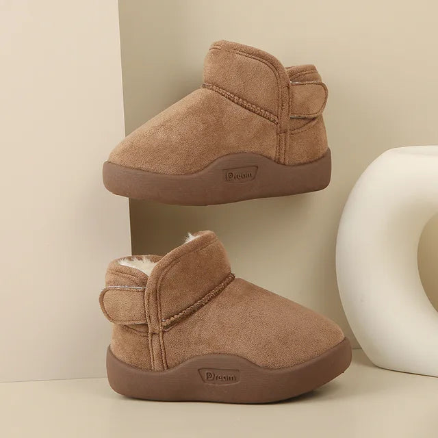 Winter Baby Girl Shoes Toddler Snow Boots Infant Plush Warm Kids Ankle Boots Boys Cotton Shoes - Korvel