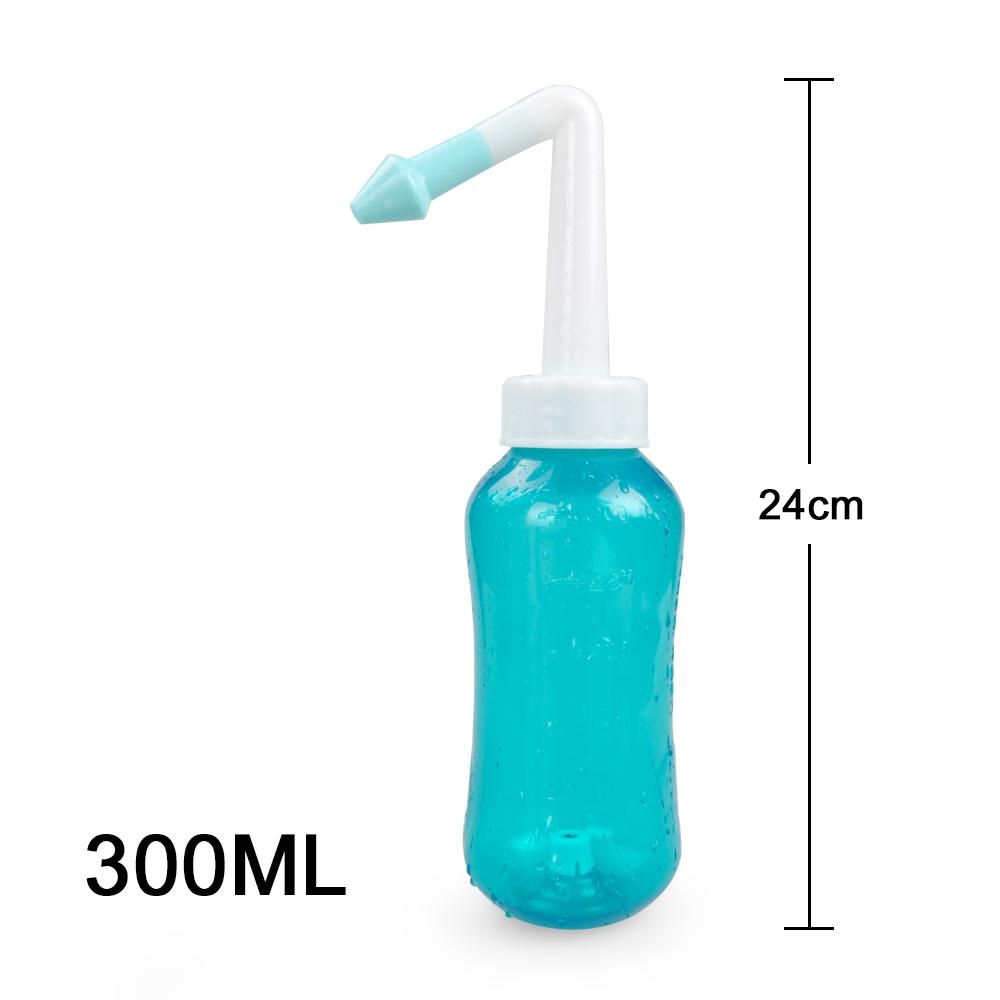 ELERA 300ml Double Nozzles Nasal Irrigator Wash Nasal Irrigation Pot Cleaner Bottle - Korvel